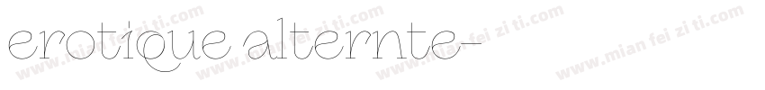 erotique alternte字体转换